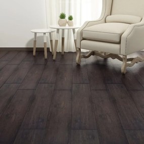 vidaXL Δάπεδο Μη Αυτοκόλλητο Σκούρο Καφέ 4,46 μ² / 3 χιλ. από PVC