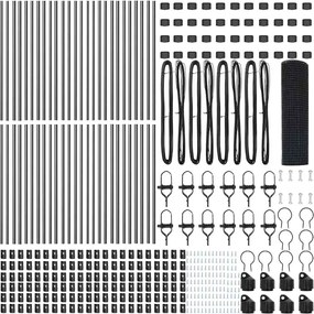 vidaXL Στύλος Περιφράξεων Γκρι 100 x 0,8 μ (19 x 19 mm πλέγμα)