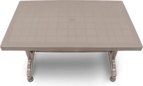 Τραπέζι πολυπροπυλενίου Callan Megapap χρώμα cappuccino 120x70x73εκ.