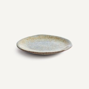 Σετ 4 επίπεδα πιάτα από stoneware με αντιδραστική εφυάλωση
