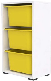 Συρταριέρα Παιδική Bronz 768ESL1113 45x30x90cm White-Yellow