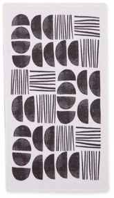 Ποτηρόπανο Βελουτέ Xavier Black Nef-Nef 40x60cm 100% Cotton
