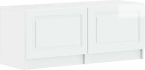 vidaXL 5 Τεμάχια LED Τηλεοπτικού Ντουλαπιού Γυαλιστερό Λευκό