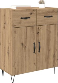 vidaXL Πλαϊνό γραφείο με συρτάρι Artisan Oak 69,5 x 34 x 90 εκ.