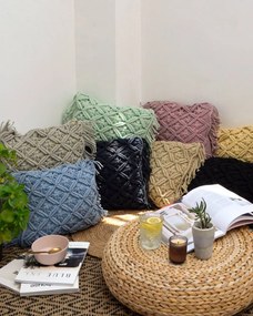 Boho Βαμβακερή Macrame Μαξιλαροθήκη Φιγούρας Tagger
