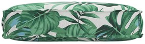 vidaXL Μαξιλάρι Παλέτας με Μοτίβο Φύλλων 60x40x8 cm Oxford Fabric
