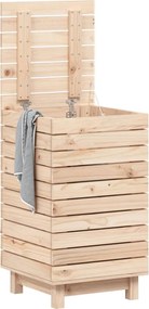 vidaXL Καλάθι Ρούχων 44x44x76 εκ. από Μασίφ Ξύλο Πεύκου