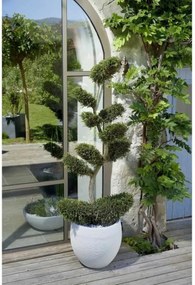 Βάζο Λουλουδιών EDA Graphit Στρόγγυλο Λευκό Ø 50 cm