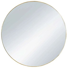 Καθρέπτης Τοίχου Στρογγυλός Esra 1330179 Φ50cm Gold Mirrors &amp; More Metal, Glass