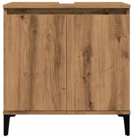 Ντουλάπι Νιπτήρα τεχνίτης Δρυς 58x33x60 εκ. Επεξεργασμένο Ξύλο - Καφέ