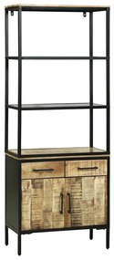vidaXL Highboard Καφέ 70 x 35 x 180 εκ. Μασίφ ξύλο μάνγκο