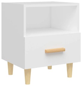 vidaXL Κομοδίνο Λευκό 40 x 35 x 47 εκ.