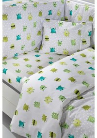 Σετ Σεντόνια Κούνιας Monsters Lime 2x(115x170) + 1x(30x40) - Saint Clair