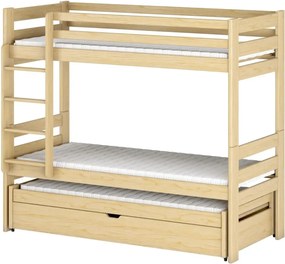 LESSI 90x190 pine bunk bed Lano Furniture
