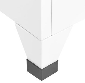 VidaXL Φοριαμός Λευκός 90 x 45 x 180 εκ. Ατσάλινος