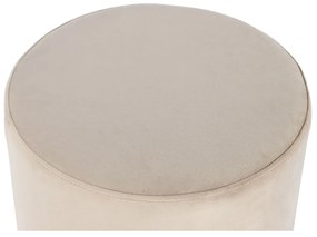 Υποπόδια DKD Home Decor Μπεζ Βουργουνδίας Βελούδο 40 x 40 x 42 cm (x2)