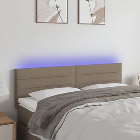 ΚΕΦΑΛΑΡΙ ΚΡΕΒΑΤΙΟΥ LED TAUPE 144X5X78/88 ΕΚ. ΥΦΑΣΜΑΤΙΝΟ 3121754