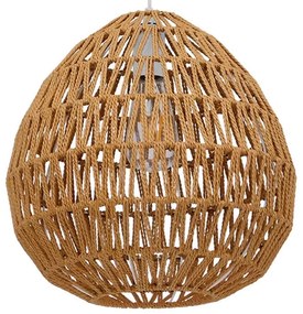 Φωτιστικό Οροφής Jimmy 00911 1xΕ27 Με Πλέγμα Φ36x30cm Light Brown GloboStar