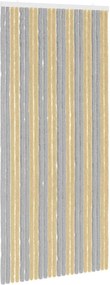 vidaXL Κουρτίνα εντόμων Chenille Γκρι και Μπεζ 100 x 220 cm 100% PP