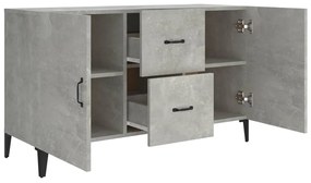 vidaXL Ντουλάπι Γκρι Σκυροδέματος 100 x 36 x 60 εκ. Επεξεργασμένο Ξύλο