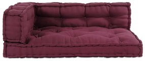 vidaXL Μαξιλάρι για καναπέ παλέτας 3 pcs Καφετί ύφασμα