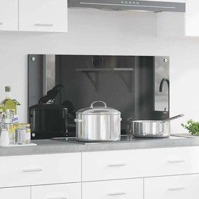 vidaXL Πίσω Πάνελ Κουζίνας Σκούρο γκρι 100 x 50 x 0.6 εκ.