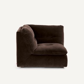 Γωνιακή πολυθρόνα σύνθεσης, βελούδο, Giuliano