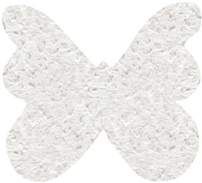 Παιδικό Χαλί GLACIAL WHITE BUTTERFLY Λευκό 160 x 160 εκ. MADI