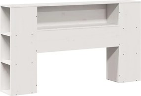 vidaXL Σκελετός Κρεβ. Χωρίς Στρώμα Λευκό 135x190 εκ Μασίφ Πεύκο