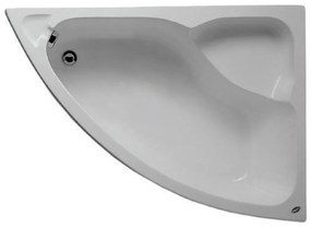 Μπανιέρα γωνιακή Νο2R KONCHILI KARAG 125x90cm