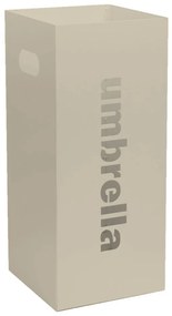 Ομπρελοθήκη Τετράγωνη 24-703 22x22x50cm Matte Ivory Pam&Co Stainless Steel