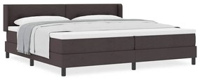 vidaXL Κρεβάτι box spring με στρώμα με στρώμα Σκούρο Καφέ 200 x 200 cm