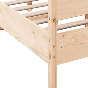 vidaXL Σκελετός Κρεβατιού Χωρίς Στρώμα 120x200 εκ Μασίφ Ξύλο Πεύκου