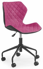 MATRIX children chair, color: black / pink DIOMMI V-CH-MATRIX-FOT-RÓŻOWY