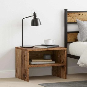 vidaXL Κομοδίνο 2 pcs Παλαιό ξύλο 40 x 40 x 30 cm Επεξεργασμένο ξύλο