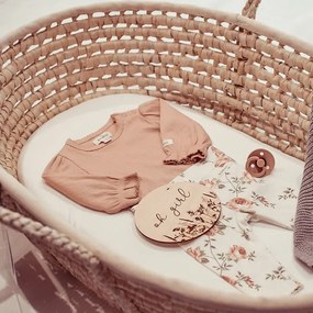 Καλαθούνα Χειροποίητη Moses Basket  Natural  Happy Moses