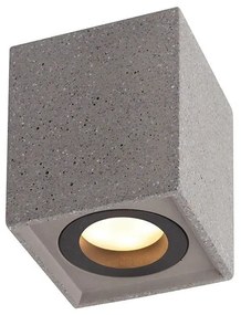 Φωτιστικό Οροφής - Σποτ MK131S10B 1ΧGU10 8,5X8,5XH10 Black Aca Decor Cement