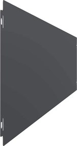 vidaXL Περιφράξεις γκαζόν 10 τεμάχια Ανθρακί από χάλυβα ψυχρής έλασης