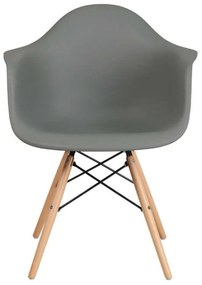 Καρέκλα Casual 65x64x79cm Grey Σετ 4τμχ Μέταλλο,Πλαστικό