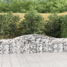 vidaXL Συρματοκιβώτια Τοξωτά 10 τεμ. 400x30x60/80 εκ. Γαλβαν. Ατσάλι