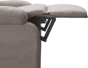 vidaXL Πολυθρόνα Ανακλινόμενη Taupe Υφασμάτινη