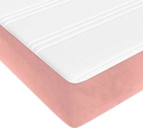 vidaXL Στρώμα με Pocket Springs 120 x 210 x 20 εκ. Ροζ