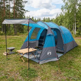 vidaXL Σκηνή τούνελ Μπλε 390 x 215 x 152 cm