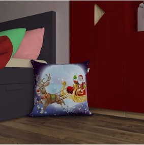 Stewehome Μαξιλαροθήκη με 3d ψηφιακή εκτύπωση θεματική Χριστουγέννων Πολύχρωμο