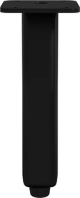 vidaXL Στηρίγματα 12 τεμ. Μαύρο 40 x 40 x 100 mm Σίδερο