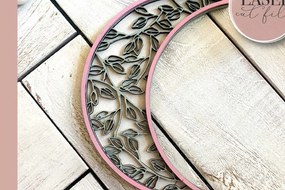 Σετ των 2 Intra απο ξύλο plywood 3mm-4mm πάχος - Crescent Moon Laser  Δίασταση 30x20 cm INTRAFABR-73132111