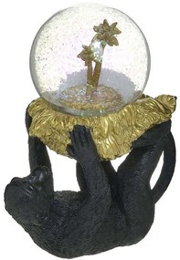 Διακοσμητικός Πίθηκος 3-70-768-0080 12x7x14cm Black-Gold Inart Polyresin