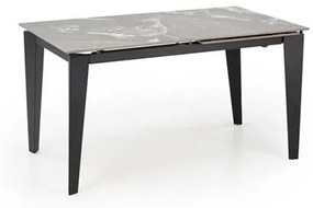 FELIX extension table, grey marble / black