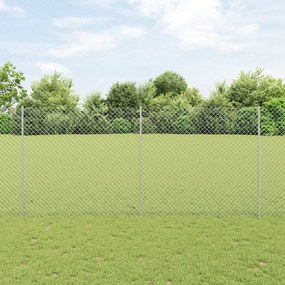 vidaXL Φράχτης  από Γαλβανισμένο Ατσάλι 1.4x10 m