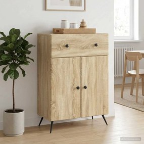 vidaXL Πλαϊνό γραφείο Sonoma Δρυς 66 x 34,5 x 90 εκ Επεξεργασμένο Ξύλο